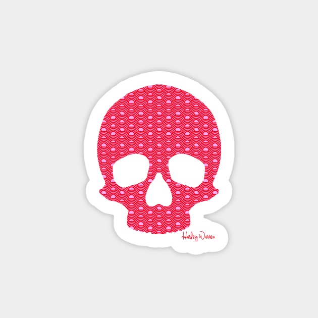 Red Skull Sticker by Harley Warren